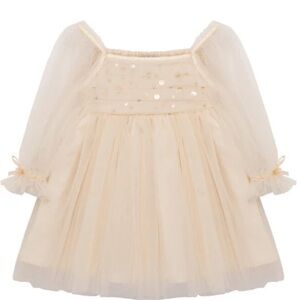 Elegant Cream Tulle Dress